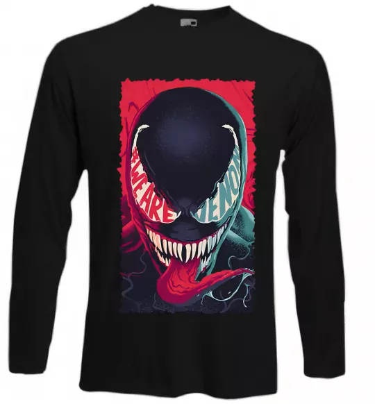 Лонгслив We are venom Черный фото