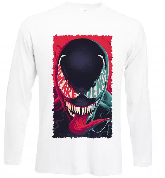 Лонгслив We are venom Белый фото