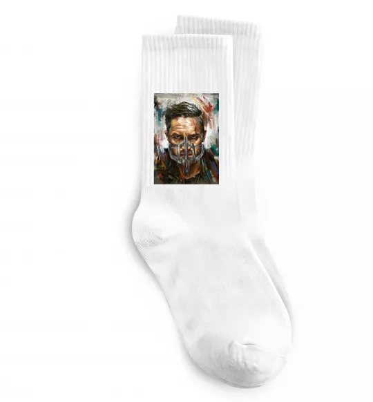 Носки Том Харді в масці Белый фото