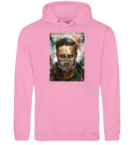 Мужская толстовка (худи) Том Харді в масці Розовый фото