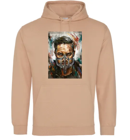 Жіноча толстовка (худі) Том Харді в масці Пісочний фото