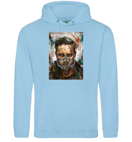 Жіноча толстовка (худі) Том Харді в масці Блакитний фото