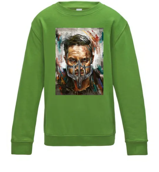 Детский Свитшот Том Харді в масці Лаймовый фото