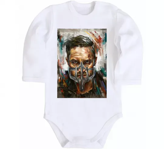 Детский боди Том Харді в масці Белый фото