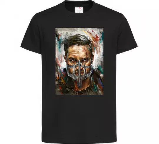 Дитяча футболка Том Харді в масці Чорний фото