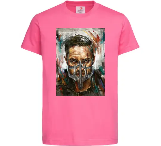 Дитяча футболка Том Харді в масці Яскраво-рожевий фото