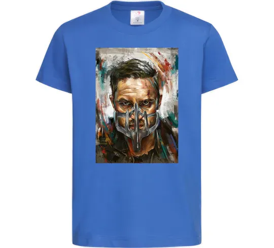 Дитяча футболка Том Харді в масці Яскраво-синій фото