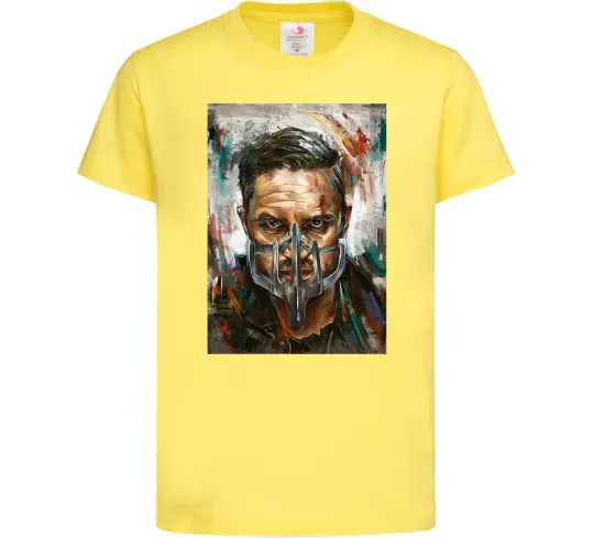 Дитяча футболка Том Харді в масці Лимонний фото