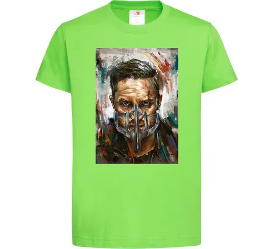 Дитяча футболка Том Харді в масці Лаймовий фото