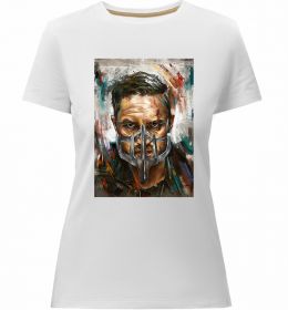 Жіноча преміум футболка Том Харді в масці