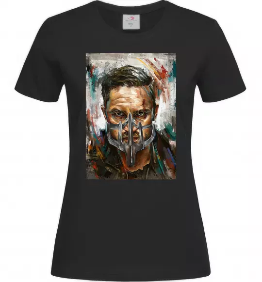 Женская футболка Том Харді в масці Черный фото