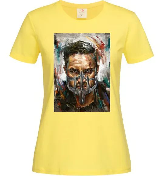 Женская футболка Том Харді в масці Лимонный фото