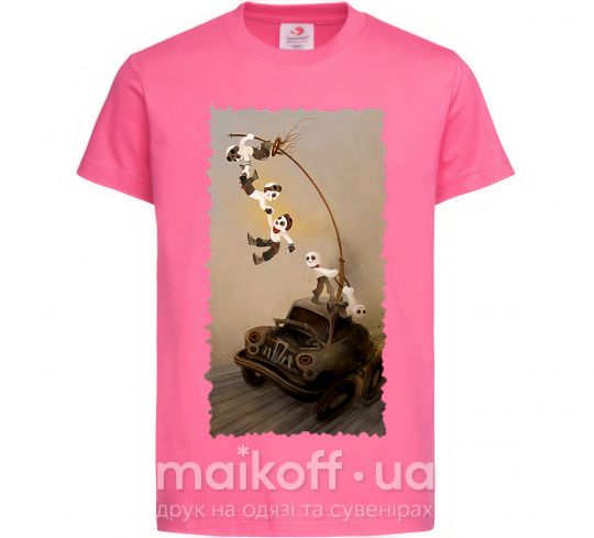 Дитяча футболка Warboys Mad Max Яскраво-рожевий фото