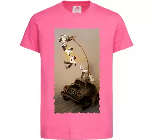 Дитяча футболка Warboys Mad Max Яскраво-рожевий фото