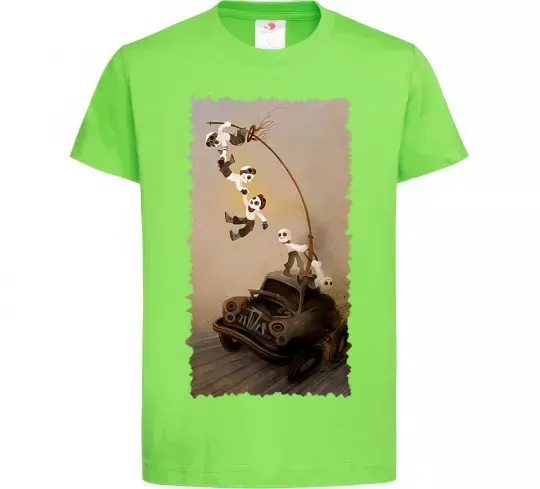 Дитяча футболка Warboys Mad Max Лаймовий фото