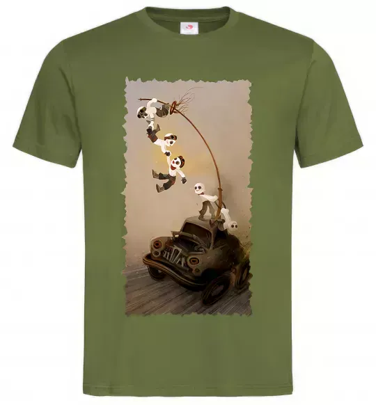 Мужская футболка Warboys Mad Max Оливковый фото