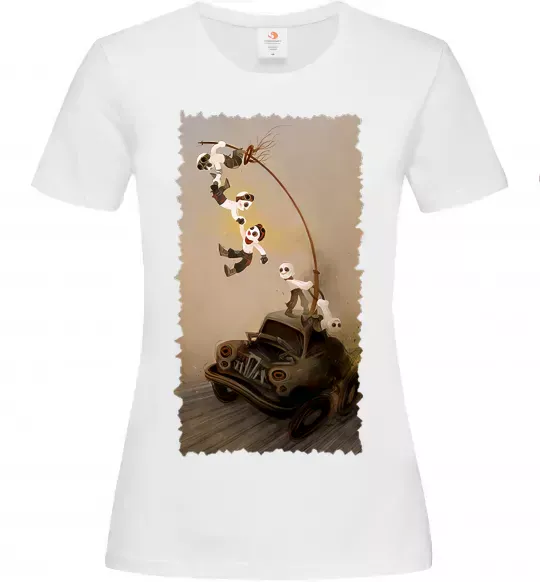 Жіноча футболка Warboys Mad Max Білий фото