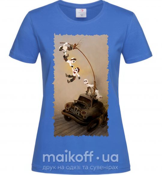 Жіноча футболка Warboys Mad Max Яскраво-синій фото