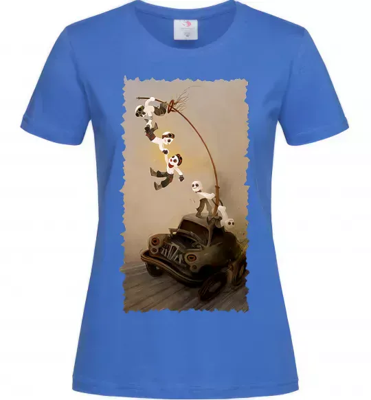 Жіноча футболка Warboys Mad Max Яскраво-синій фото