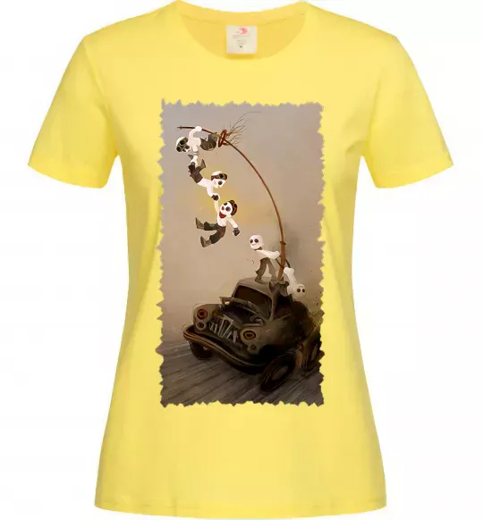 Жіноча футболка Warboys Mad Max Лимонний фото