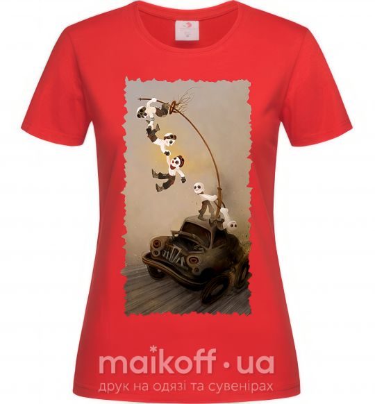 Жіноча футболка Warboys Mad Max Червоний фото