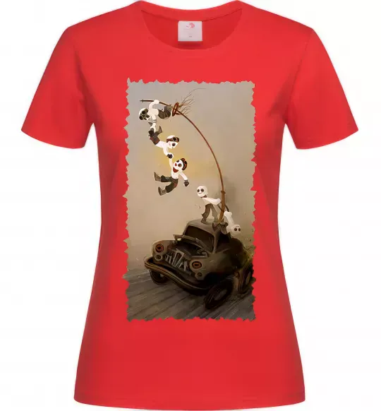 Жіноча футболка Warboys Mad Max Червоний фото