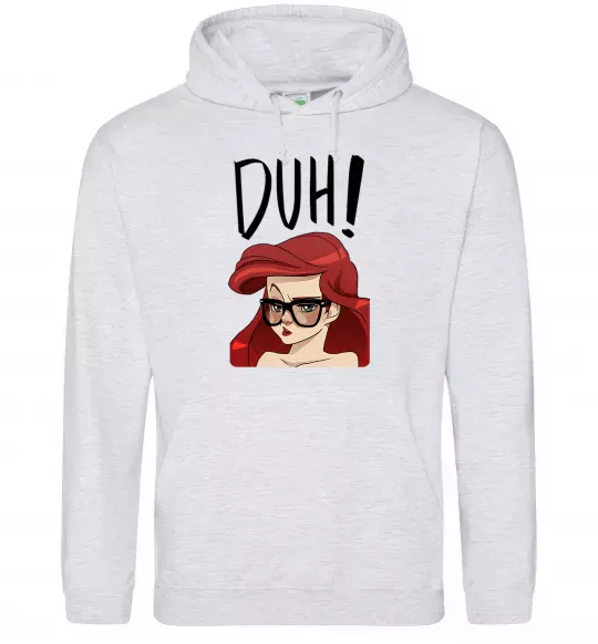 Жіноча толстовка (худі) Аriel disney princess Сірий меланж фото