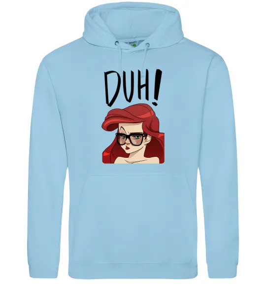 Женская толстовка (худи) Аriel disney princess Голубой фото