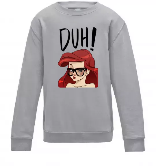 Дитячий світшот Аriel disney princess Сірий меланж фото