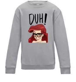 Дитячий світшот Аriel disney princess Сірий меланж фото