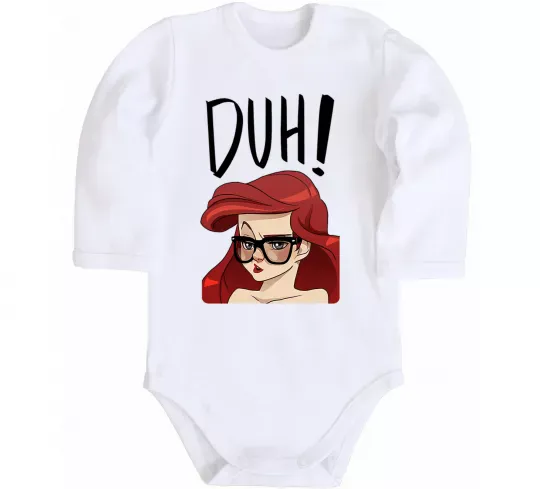 Детский боди Аriel disney princess Белый фото