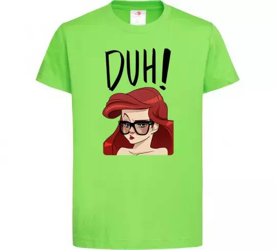 Дитяча футболка Аriel disney princess Лаймовий фото