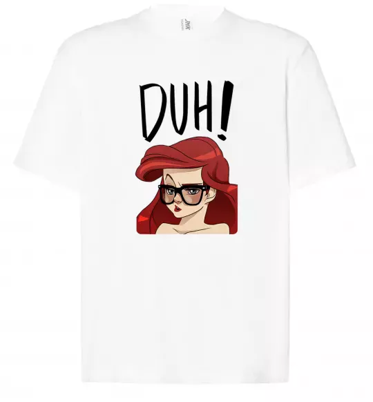 Футболка Оверсайз Аriel disney princess Белый фото