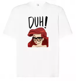 Футболка Оверсайз Аriel disney princess Белый фото