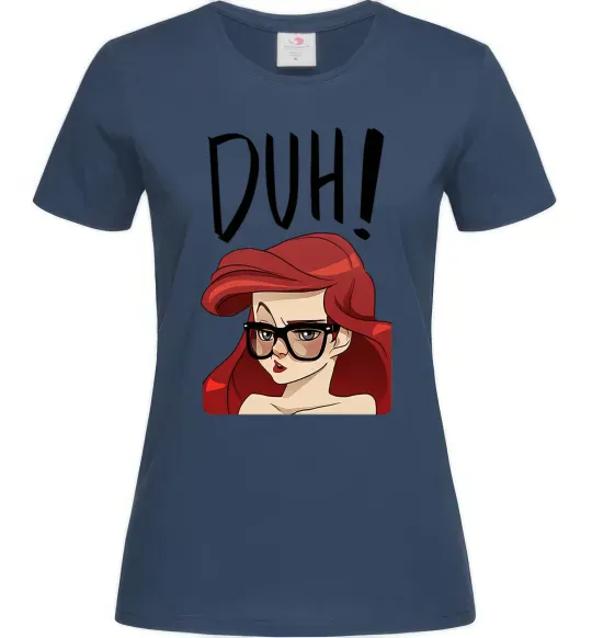 Женская футболка Аriel disney princess Темно-синий фото