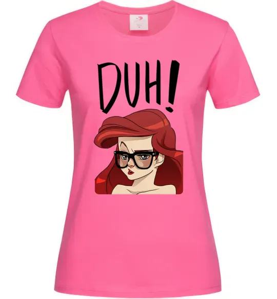 Женская футболка Аriel disney princess Ярко-розовый фото