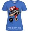 Женская футболка Swag wolf Ярко-синий фото