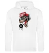 Жіноча толстовка (худі) Swag wolf Білий фото