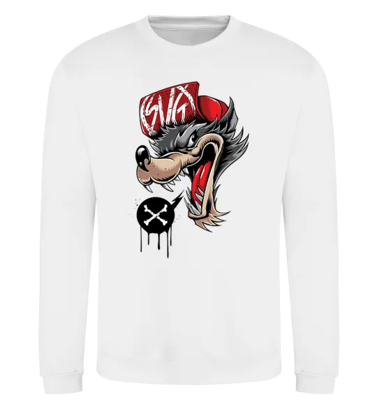 Світшот Swag wolf Білий фото