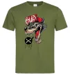 Мужская футболка Swag wolf Оливковый фото
