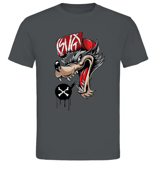 Мужская футболка Swag wolf Графит фото