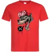 Мужская футболка Swag wolf Красный фото