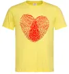Мужская футболка Серце відбиток Лимонный фото
