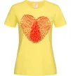 Женская футболка Серце відбиток Лимонный Женская футболка Серце відбиток Лимонный фото