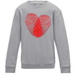 Дитячий світшот Серце відбиток