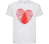 Детская футболка Серце відбиток Белый фото