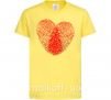Дитяча футболка Сердце отпечаток Лимонний фото