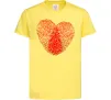 Детская футболка Серце відбиток Лимонный фото