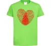 Детская футболка Серце відбиток Лаймовый фото