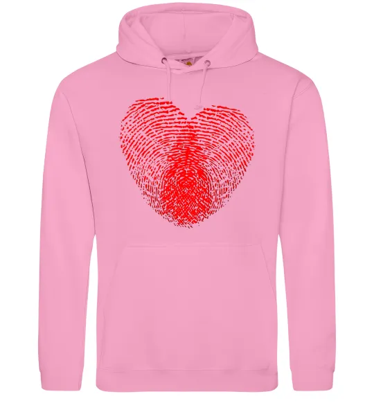 Чоловіча толстовка (худі) Серце відбиток Рожевий фото
